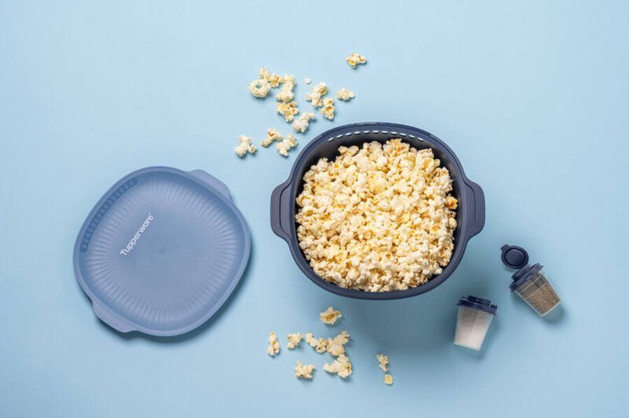 Tupperware popcorn maker & mini peper en zoutstrooier