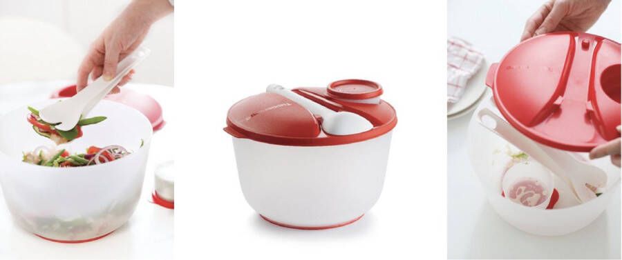 Tupperware Salad on-the-go (rood)