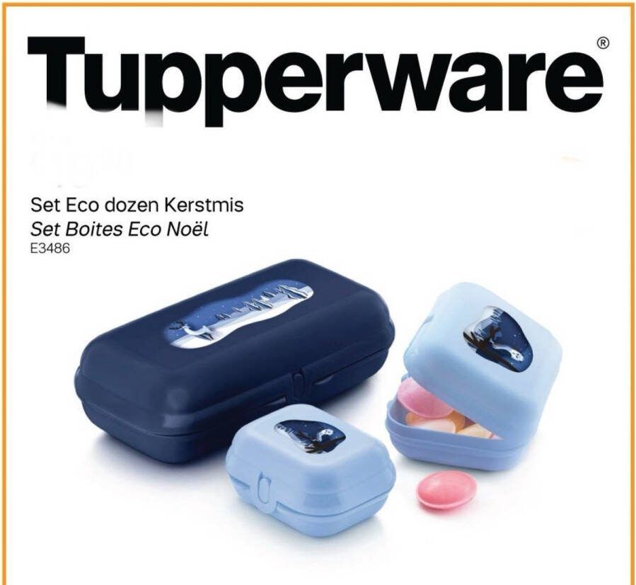Tupperware set eco dozen kerstmis