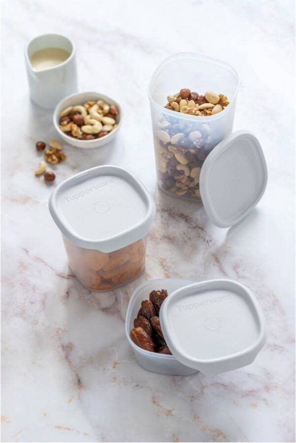 Tupperware set one touch fresh vierkant