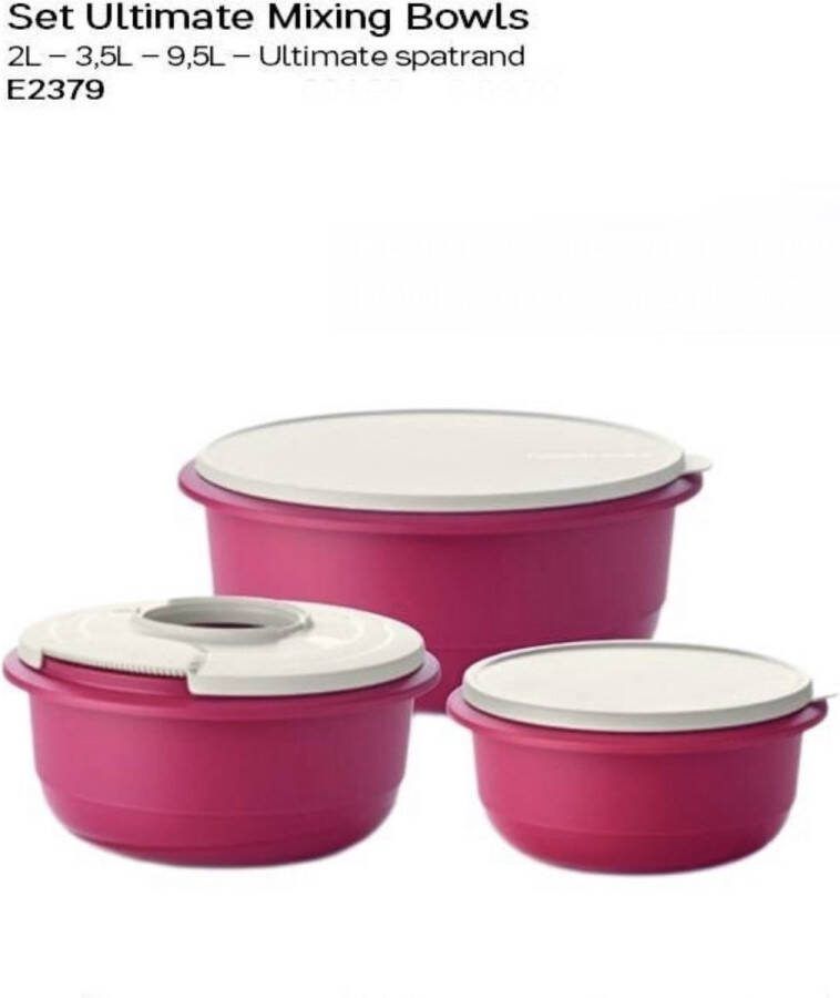 Tupperware Ultimate mixing bowls 4 delige set