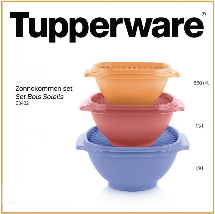 Tupperware zonnekommenset