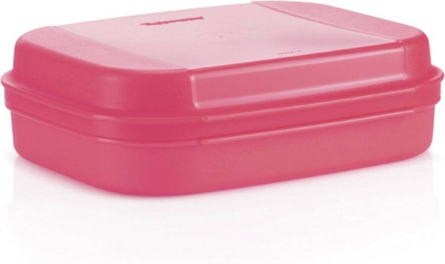Tupperware Variadoos Laag Roze Koektrommel Zoetdoos Scharnierdoos