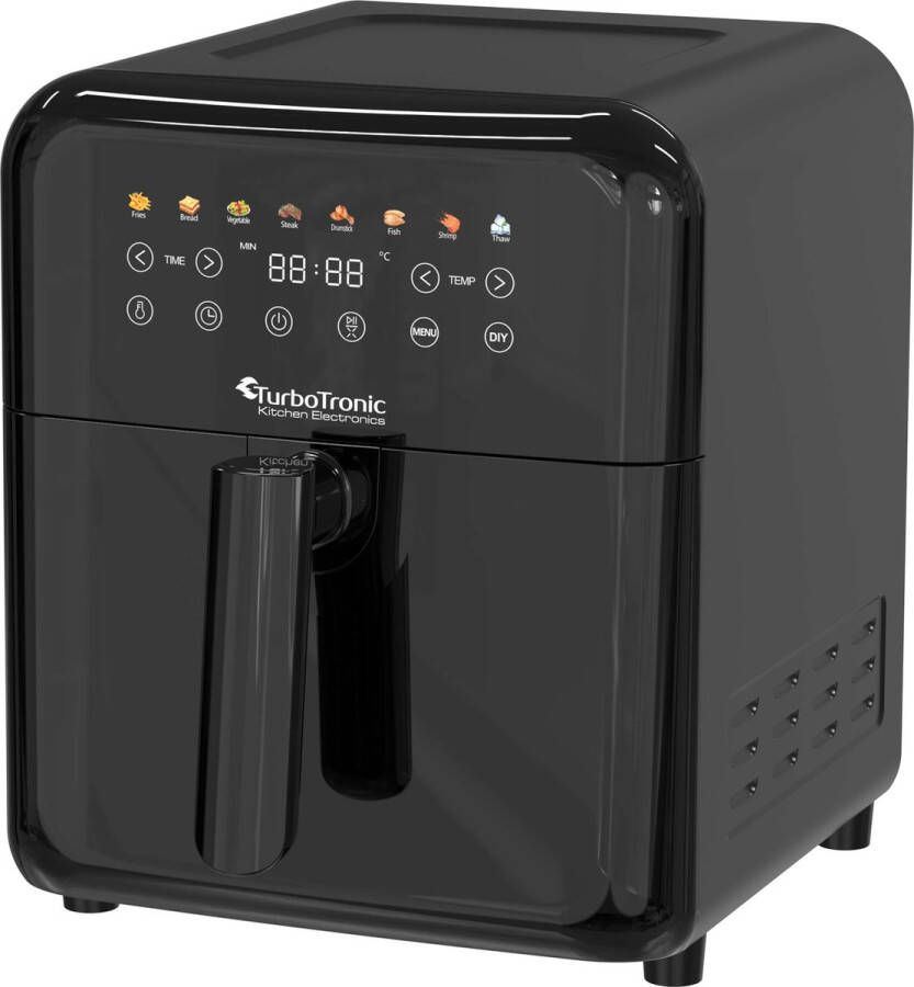 TurboTronic AF190 Digitale Airfryer Heteluchtfriteuse 6 Liter Zwart