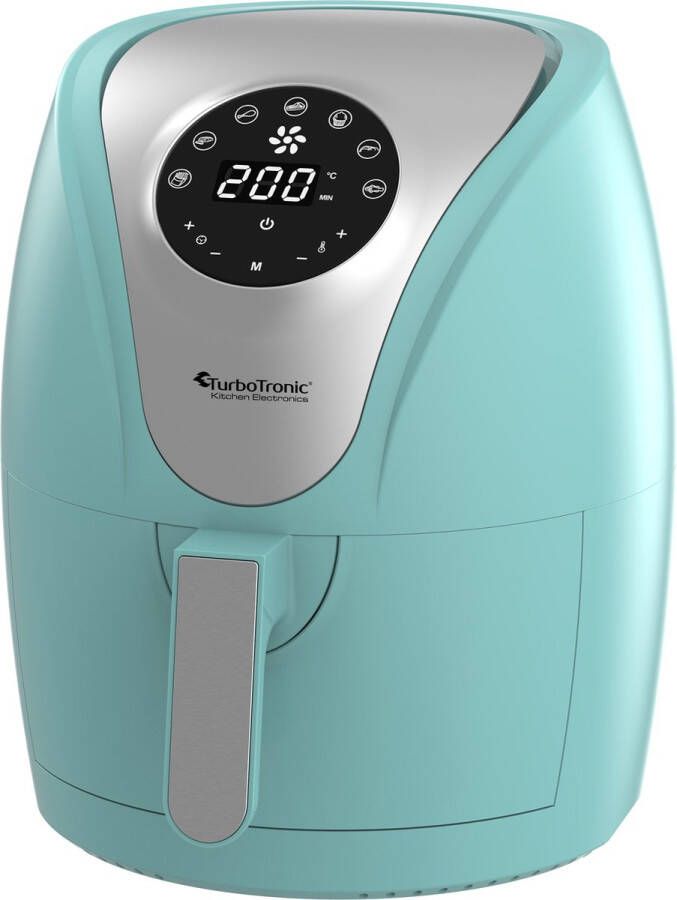 TurboTronic AF9D Digitale Airfryer Heteluchtfriteuse 3.5L Turquoise