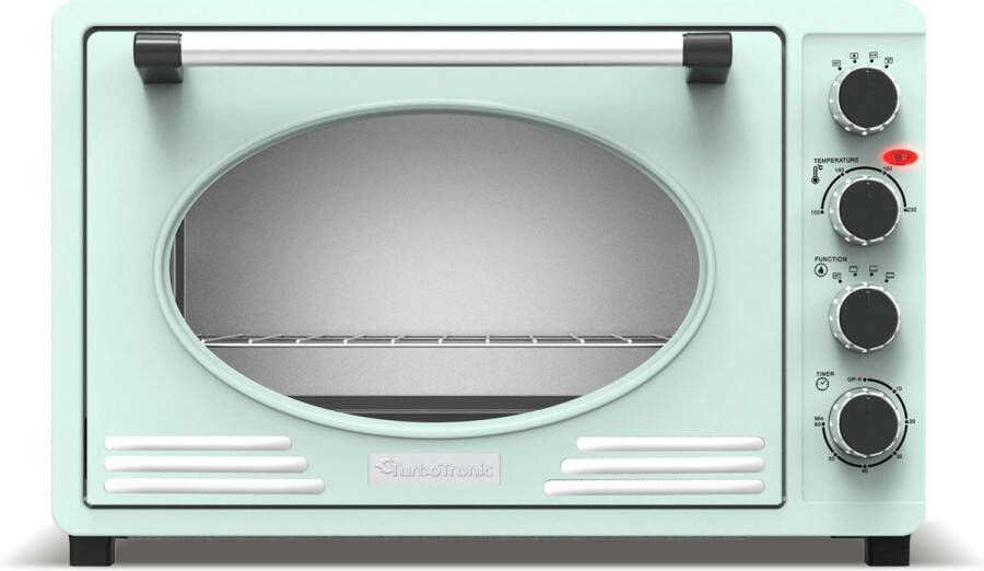 TurboTronic EV45R Retro Elektrische Oven 45 liter Turquoise