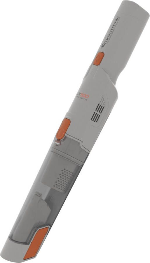 TurboTronic TT-LUX500 Compact Design Handstofzuiger met oplaadstation inclusief 2 accessoires Zilver Oranje
