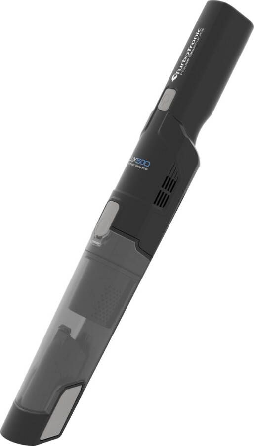 TurboTronic TT-LUX500 Compact Design Handstofzuiger met oplaadstation inclusief 2 accessoires Zwart Zilver