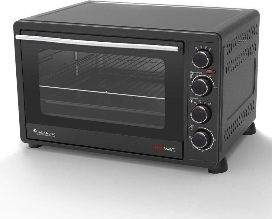 TurboTronic Z-line Elektrische Oven Type EV60 60 Liter Zwart