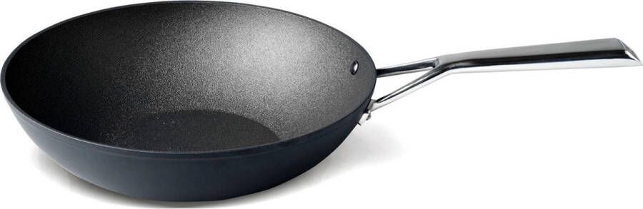 TVS Materia wok wokpan 28cm – Bakpan – Inductie pan – Keramische pan – Zwart