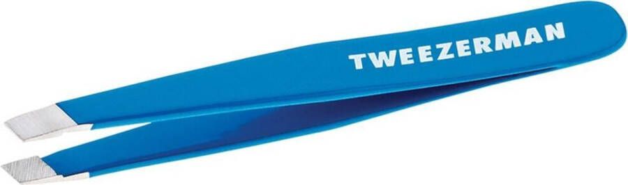 Tweezerman Mini Slant Tweezer Bahama Blue Pincet