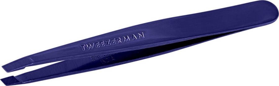 Tweezerman Slant Tweezer Pincet Cobalt Blauw 1 Stuk