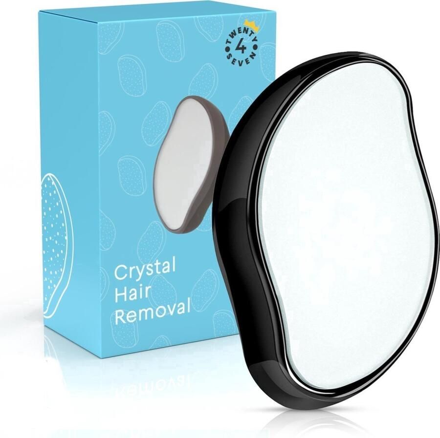 Twenty4seven Crystal Hair Removal Zwart Krystal Haarverwijderaar Hair Remover Ontharing Epilator Pijnloze Lichaamshaarverwijdering