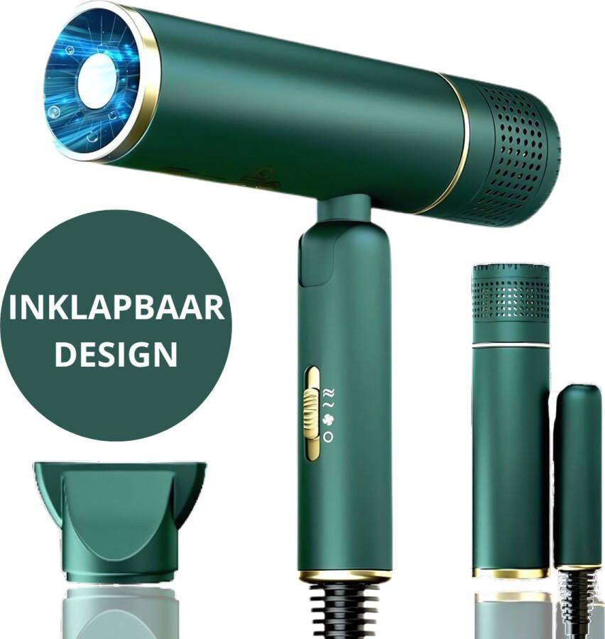 Twenty4seven Ionische Föhn Draagbare Haardroger Geschikt voor Diffuser & Krullen 3 Temperaturen