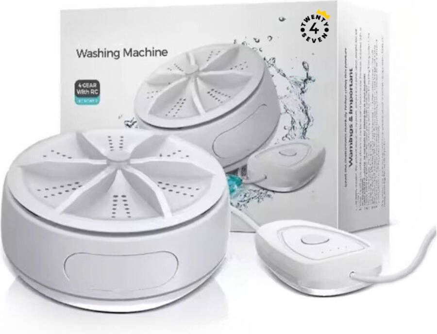 Twenty4seven Mini Wasmachine Camping Wasmachine Kampeer Accessoires Kleine Wasmachine met Centrifuge Reis & Vakantie 2KG Wascapaciteit