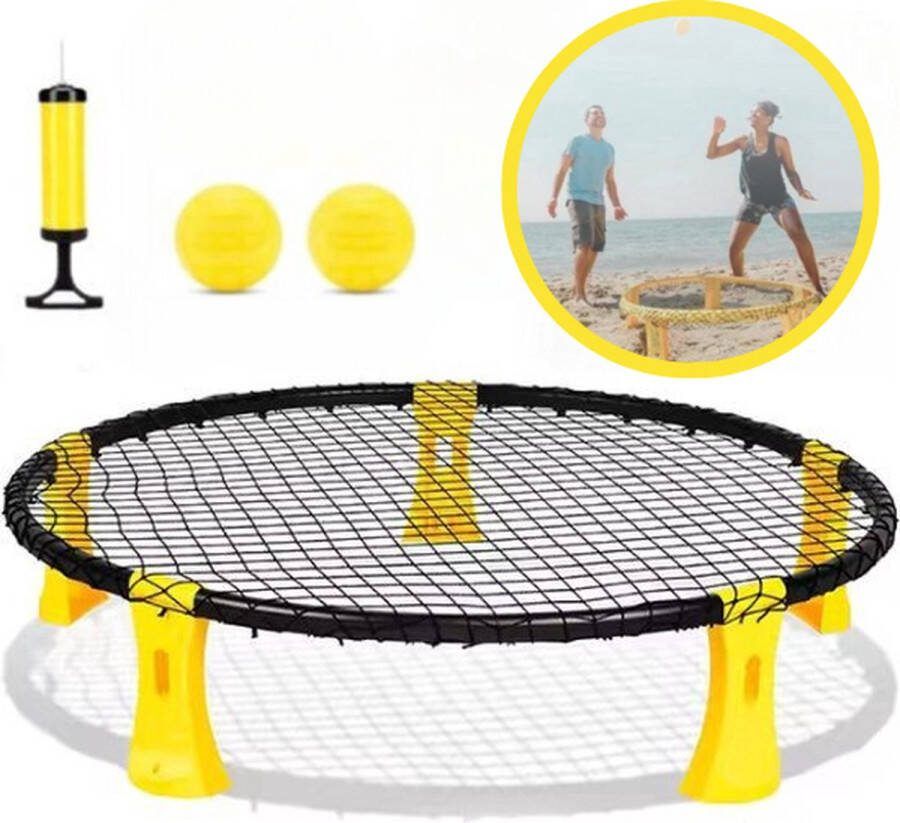 Twenty4seven Roundball Set Balspel Strandspeelgoed Geschikt voor Spikeball & Smashball Inclusief Ballen & Pomp