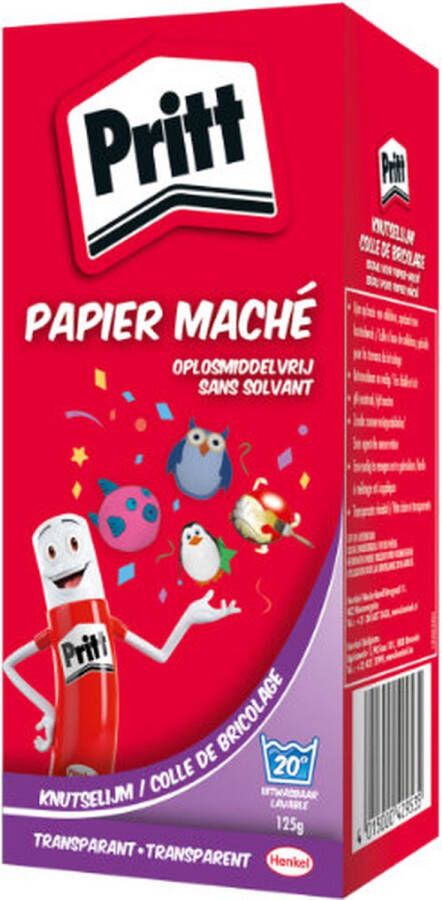 Twisk Pritt Papier Mache Pasta Knutsellijm pak van 125 gram Kindvriendelijk