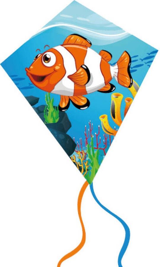 Twisk Vlieger Diamant Clownvis Nemo 60x70cm