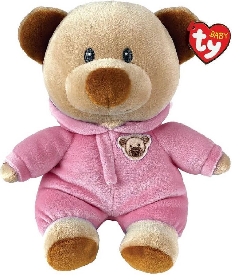 Ty Beanie Boo&apos;s Pyjama Bear Pink 15cm