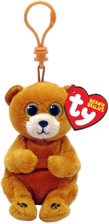 Ty Beanie Babies Bellies Clip Duncan Bear Sleutelhanger 10 cm
