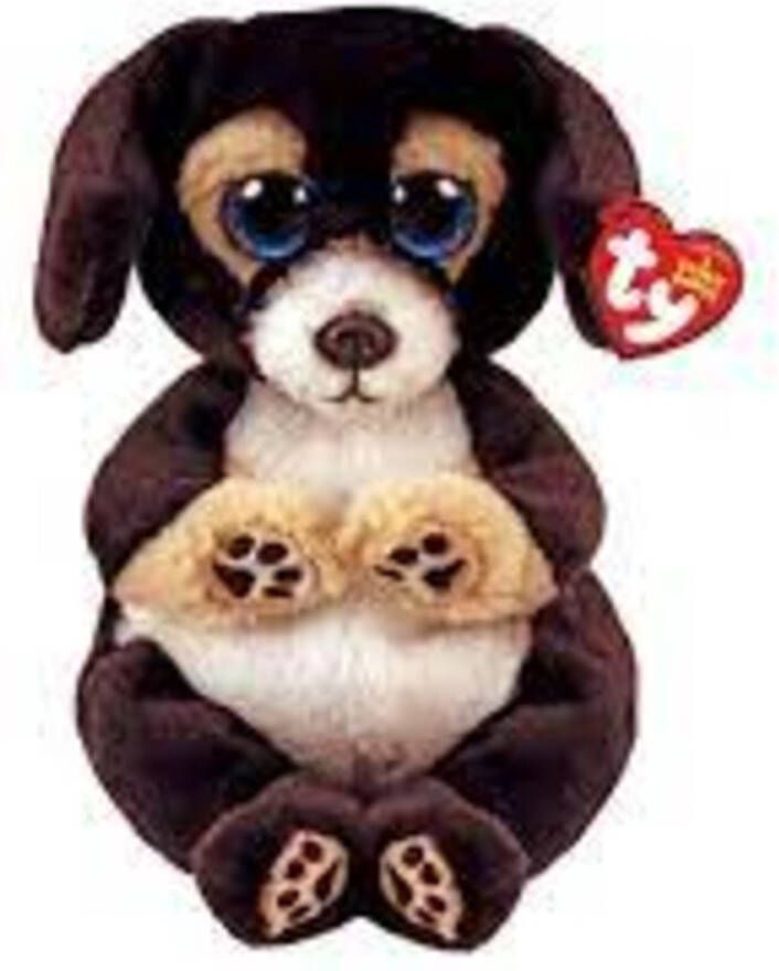 Ty knuffels Ty Beanie Babies Bellies Ranger Black Dog 15cm