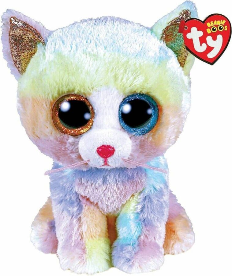 Ty knuffels Ty Beanie Boo s Heather Cat 15cm