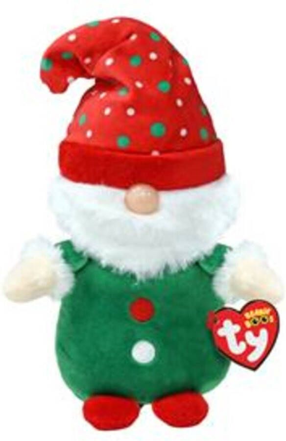 Ty knuffels Ty Beanie Boo's Christmas Gnome Gnolan 15cm