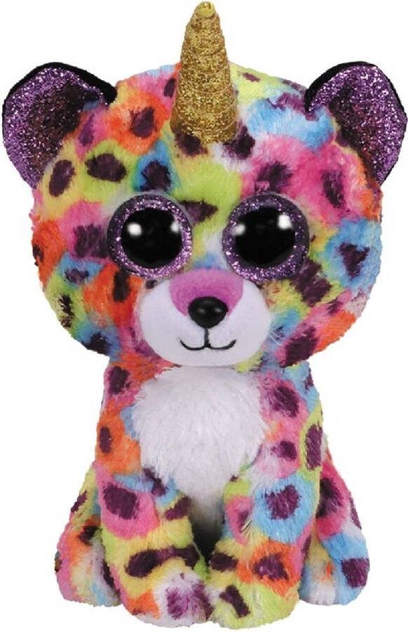 Ty Beanie Boos's knuffelluipaard Giselle multicolor 15 cm