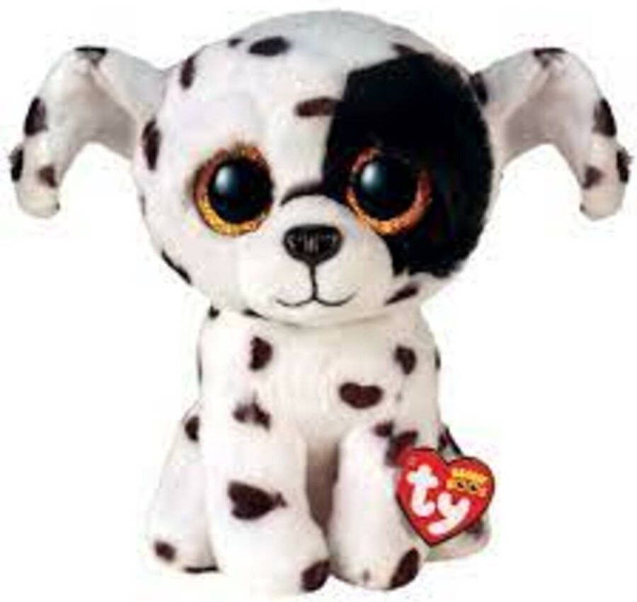 Ty knuffels Ty Beanie Boo Luther Dalmatian 15cm