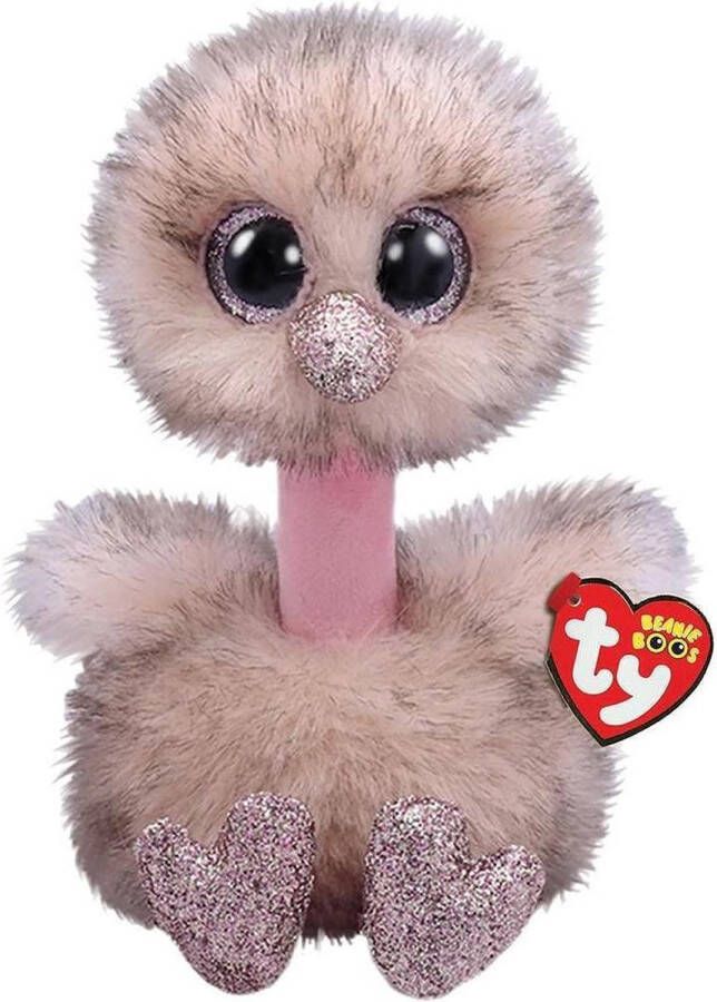 Ty Beanie Boo's Struisvogel Knuffel Henna 24 cm