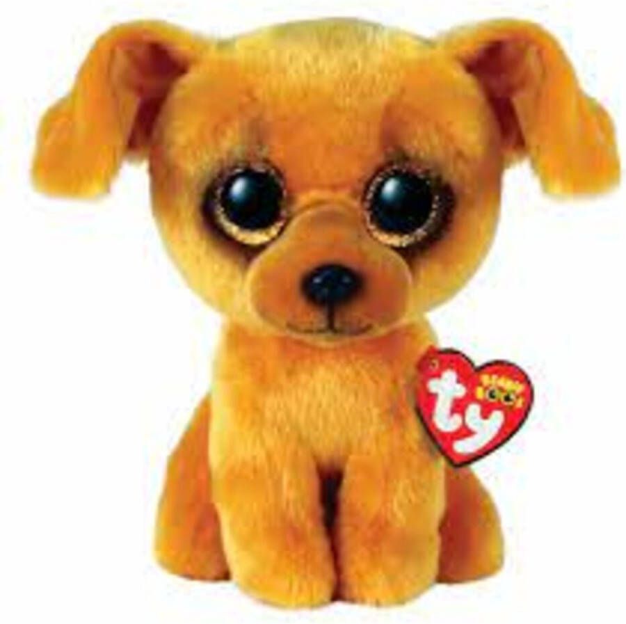 Ty Beanie Boo's Zuzu Lightbrown Dog Knuffel 15 cm