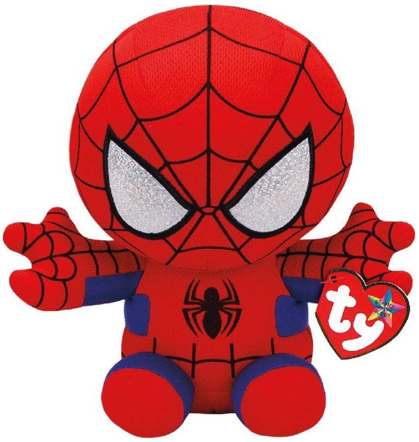 Ty Beanie Buddy Marvel Spiderman Knuffel 24 Cm