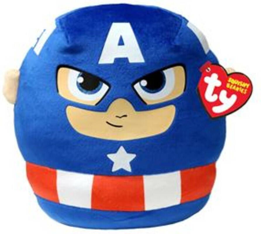 Ty Squishy Beanies Knuffel Captain America 20 cm