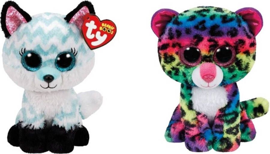 Ty Knuffel Beanie Boo&apos;s Atlas Fox & Dot Leopard