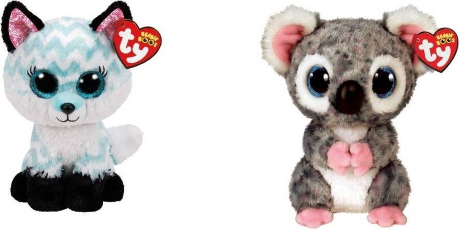 Ty Knuffel Beanie Boo&apos;s Atlas Fox & Karli Koala