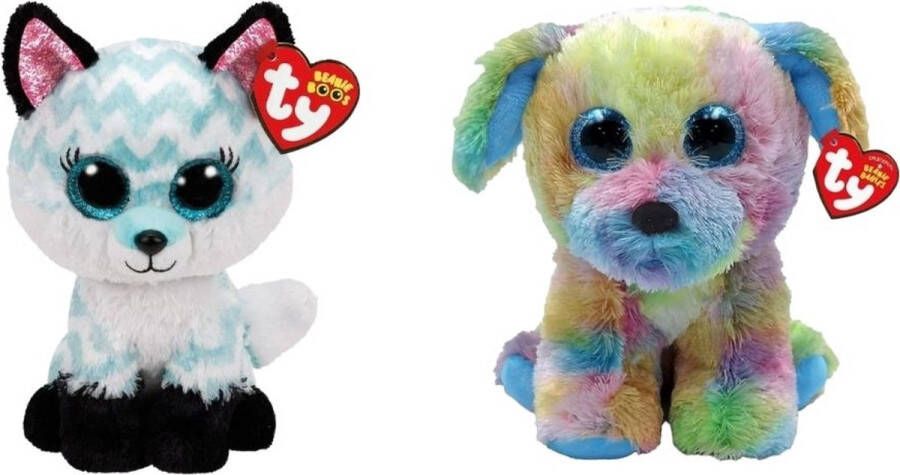 Ty Knuffel Beanie Boo&apos;s Atlas Fox & Max Dog