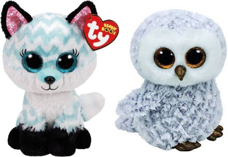 Ty Knuffel Beanie Boo&apos;s Atlas Fox & Owlette Owl