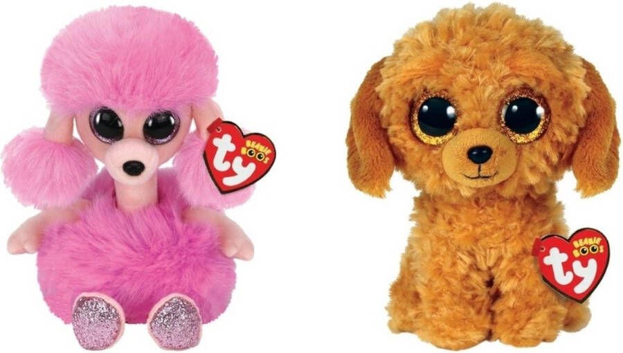 Ty Knuffel Beanie Boo&apos;s Camilla Poodle & Golden Doodle Dog