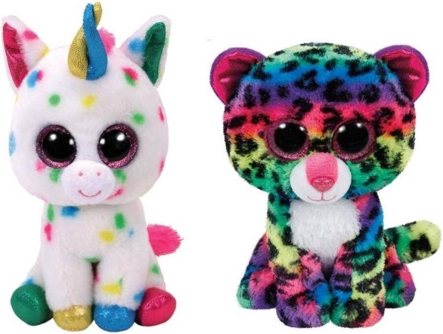 Ty Knuffel Beanie Boo's Harmonie Unicorn & Dot Leopard