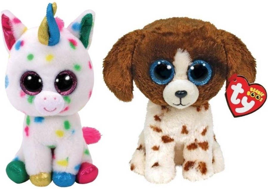 Ty Knuffel Beanie Boo's Harmonie Unicorn & Tiggy Tiger