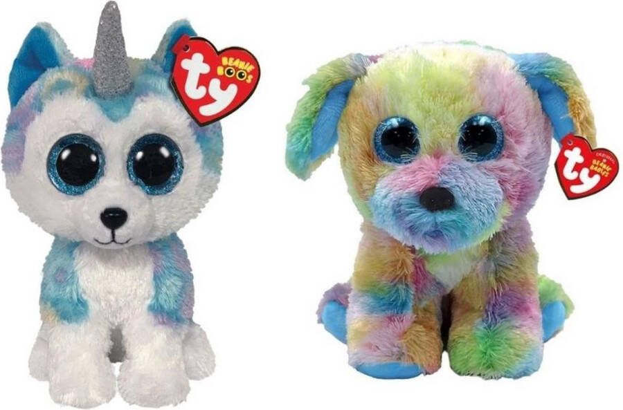 Ty Knuffel Beanie Boo&apos;s Helena Husky & Max Dog