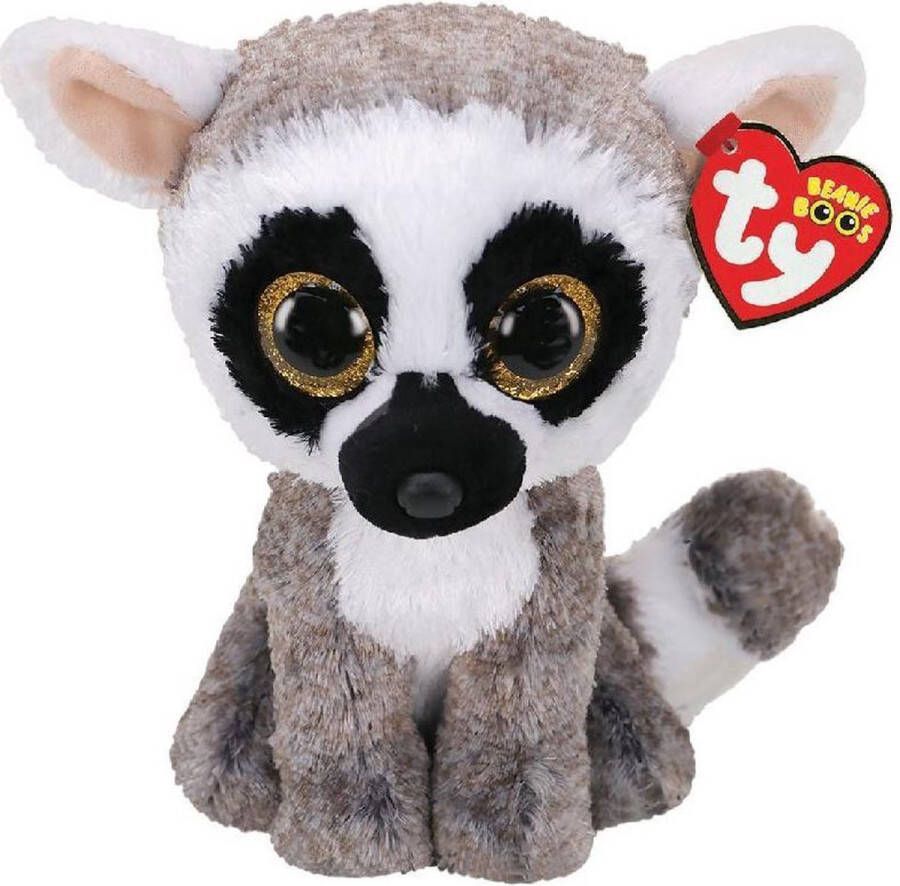 Ty Knuffel Beanie Boos Linus Lemur 15cm