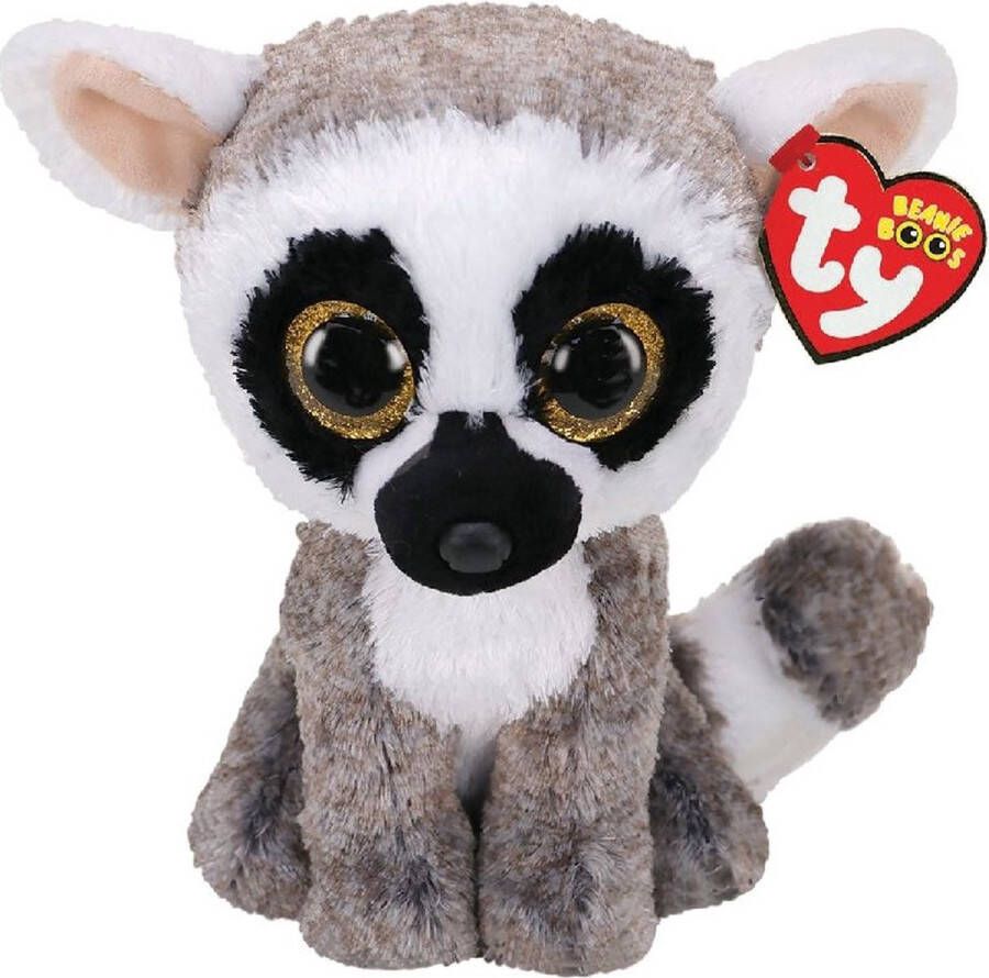 Ty Knuffel Beanie Boos Linus Lemur 15cm