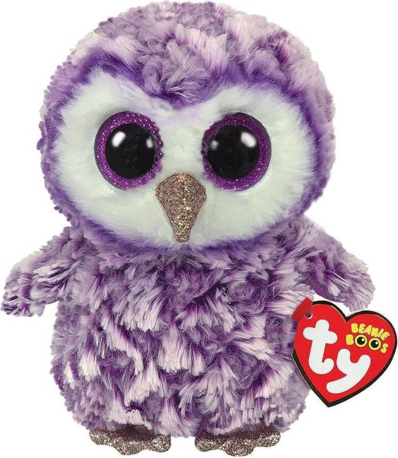 Ty knuffels Ty Beanie Boo&apos;s Moonlight uil 15cm
