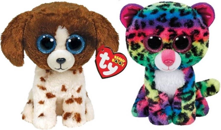 Ty Knuffel Beanie Boo&apos;s Muddles Dog & Dot Leopard