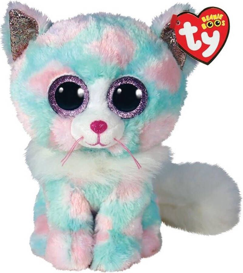 Ty Beanie Boo&apos;s knuffel kat Opal 15 cm