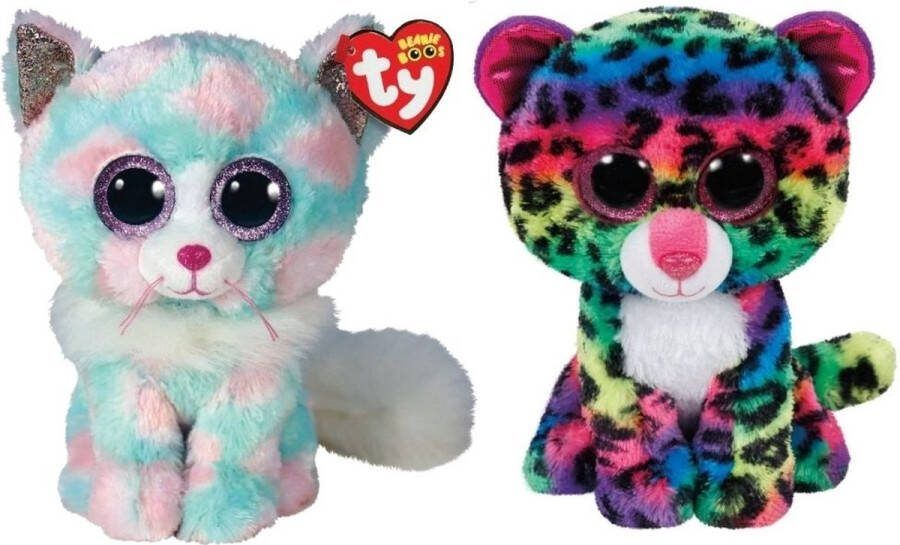 Ty Knuffel Beanie Boo's Opal Cat & Dot Leopard