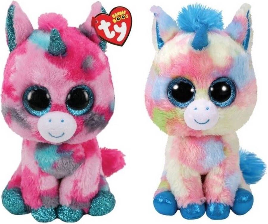 Ty Knuffel Beanie Buddy Gumball Unicorn & Blitz Unicorn