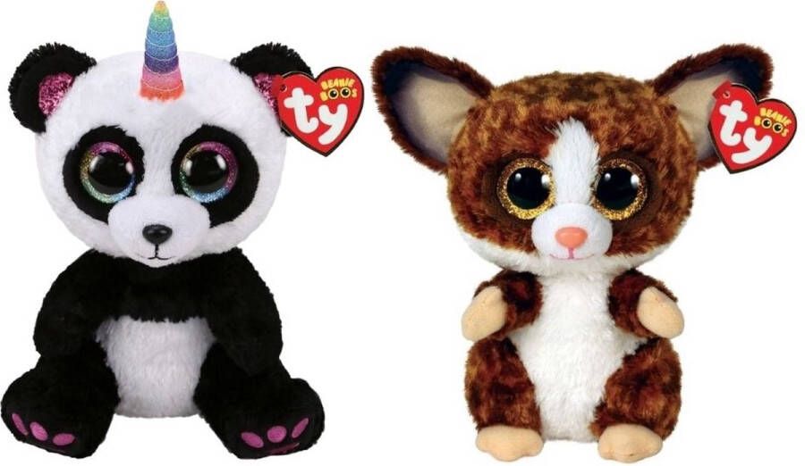 Ty Knuffel Beanie Buddy Paris Panda & Baby Galago