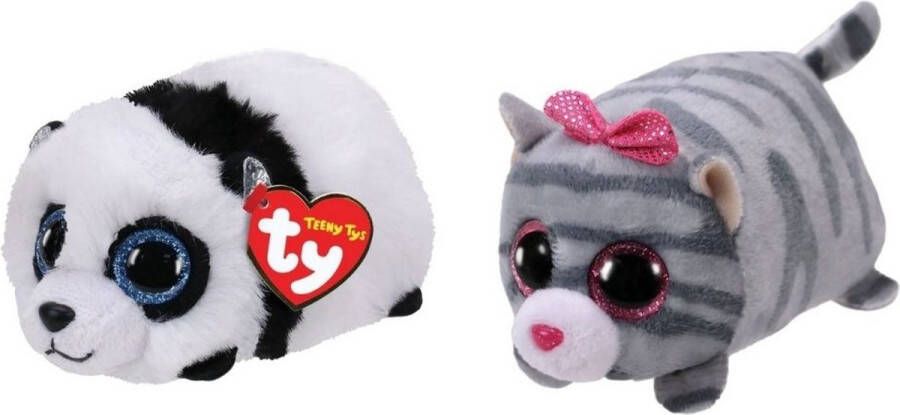 Ty Knuffel Teeny &apos;s Bamboo Panda & Cassie Mouse